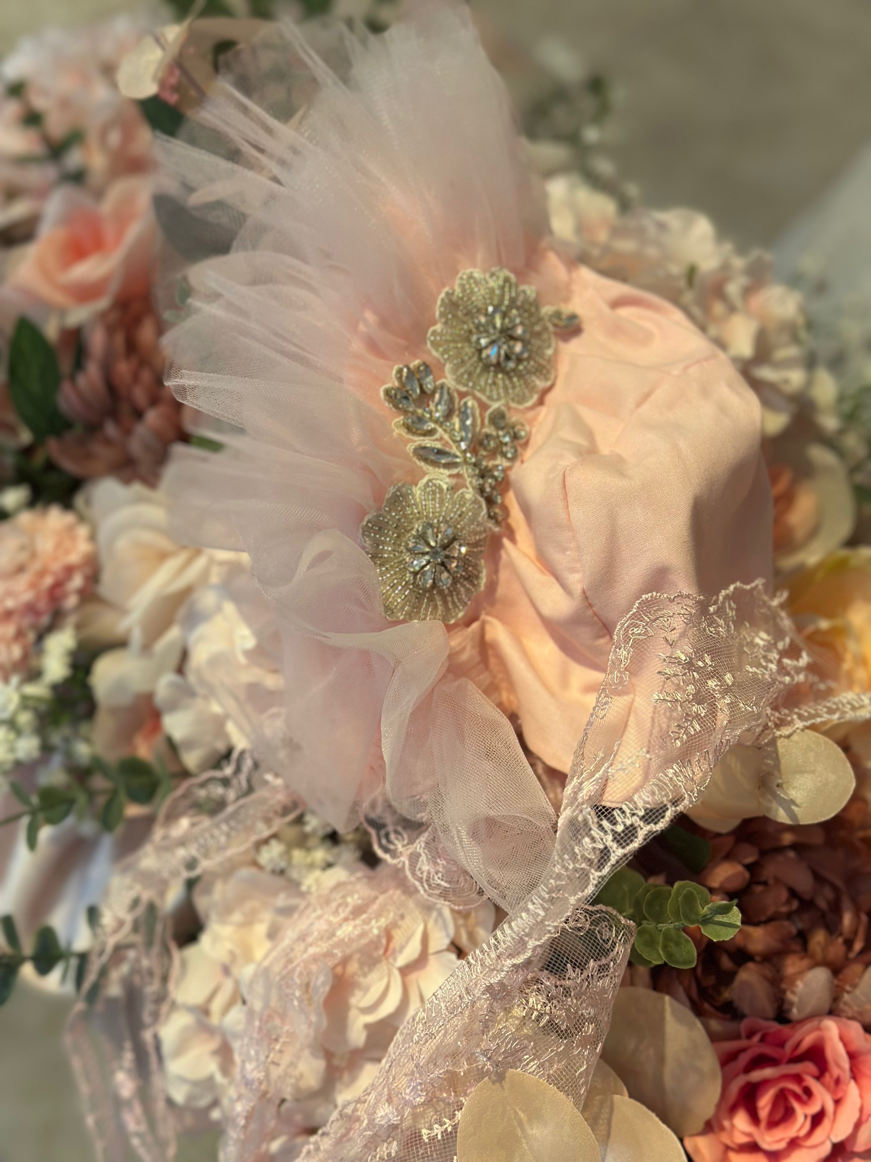 Pink Tulle Mermaid Gown